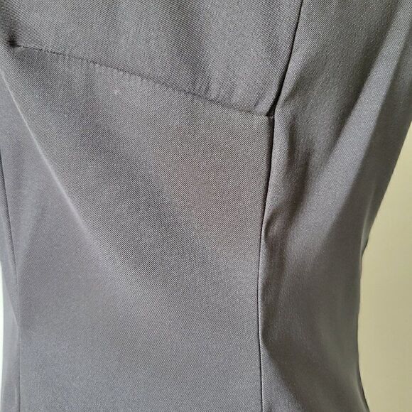 WORN ONCE AGB BLACK SABRINA NECK SHIFT DRESS AUDREY HEPBURN STYLE SZ 12 / L - Picture 7 of 15